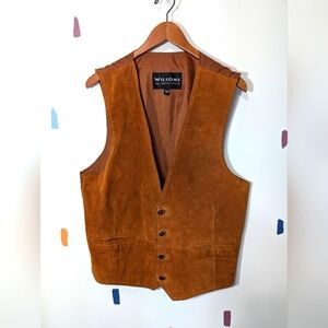 Wilson's Leather Suede Button Up Vest